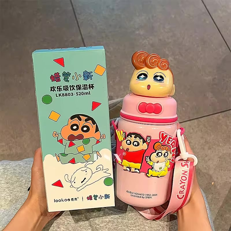 Shinchan 3D Head Premium Insulated Sipper – Chains & Charms