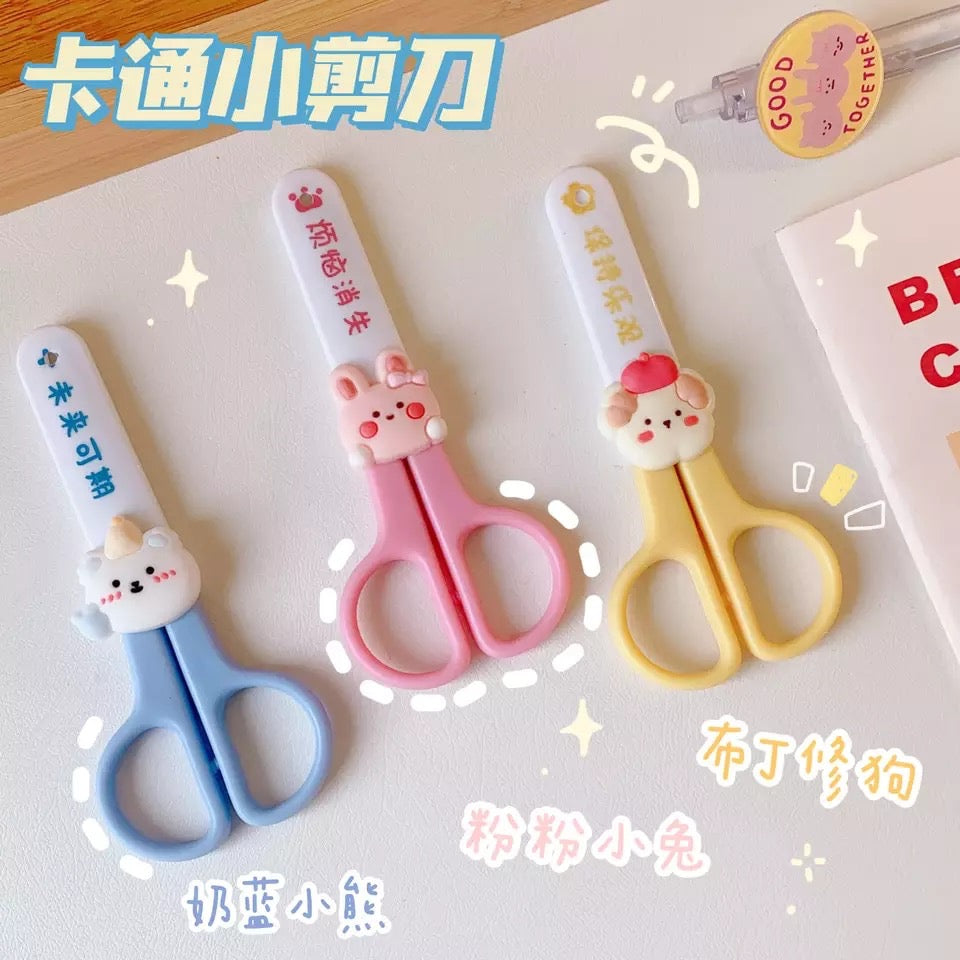 Children Scissors Cute Kawaii Rabbit School Scissors for DIY