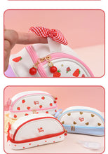 Load image into Gallery viewer, Strawberry Premium Vegan Leather Pouch
