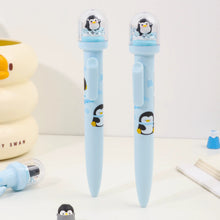 Load image into Gallery viewer, Penguin Crystal Blue Gel Pen
