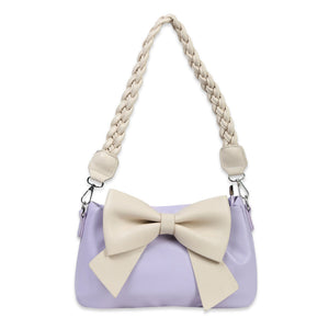 Bow Soft Vegan Leather Sling Bag