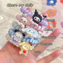 Load image into Gallery viewer, Sanrio Spiral Hair Ties (set of 2)
