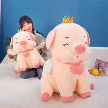 Load image into Gallery viewer, Crown Pig Plushie(55cm)
