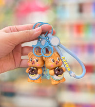 Load image into Gallery viewer, Butter Bear Donut Premium Keychain / Bag Charm
