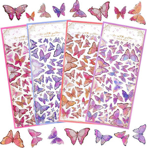 Shimmery Butterfly Stickers
