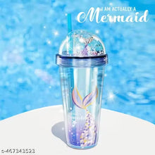 Load image into Gallery viewer, Mermaid Fin Sipper Glass
