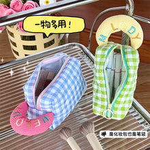 Load image into Gallery viewer, Pastel Checks Soft Pouch
