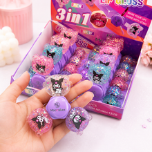 Load image into Gallery viewer, Kuromi Glitter Spinner Lipgloss
