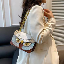 Load image into Gallery viewer, Faux Leather Owl Sling Bag
