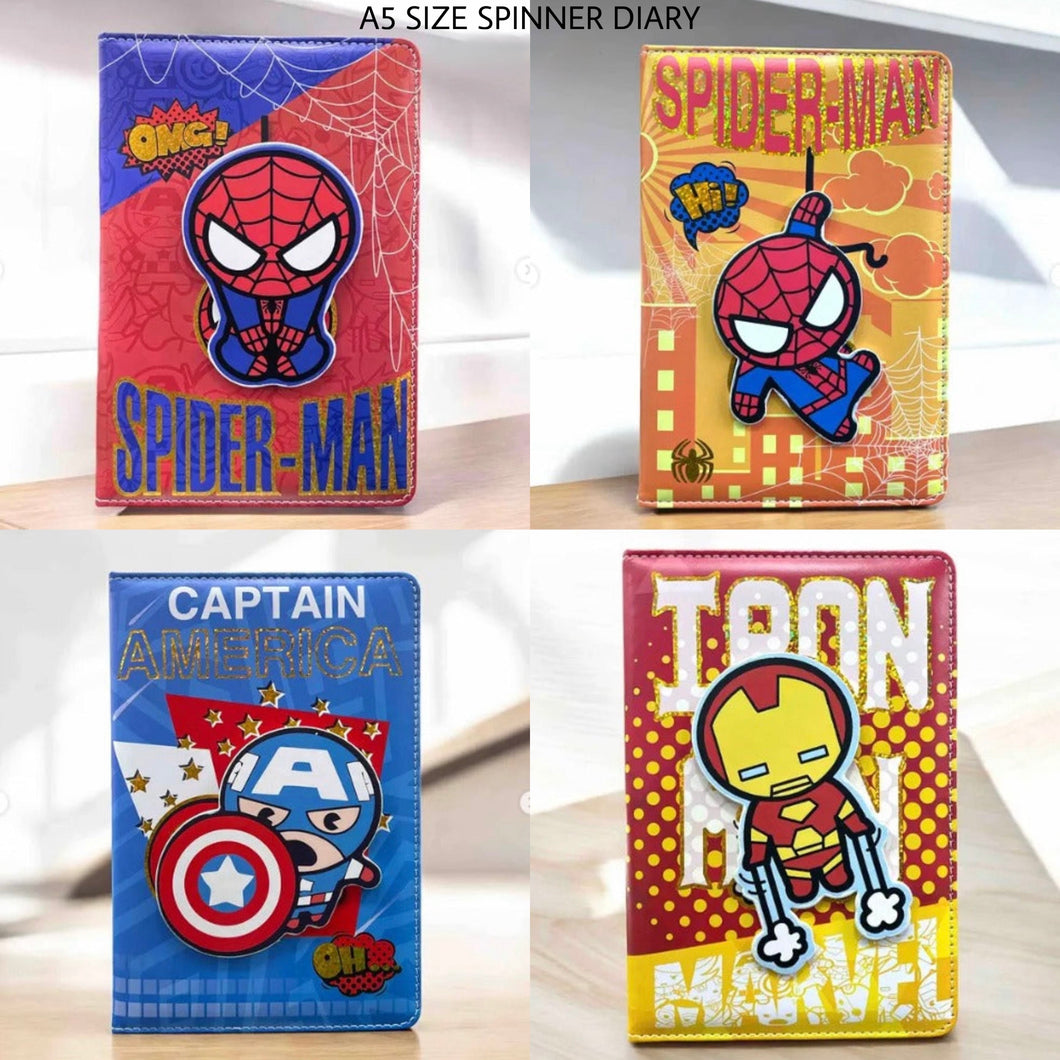 Super Hero Spinner Notebook