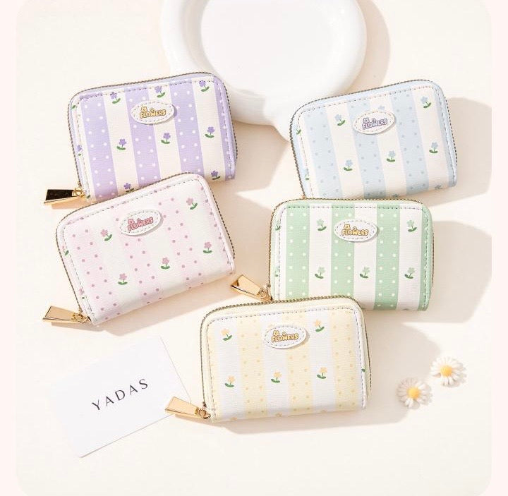 Pastel Strips Cash Wallet