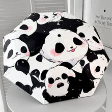 Load image into Gallery viewer, Black &amp; White Panda Umbrella
