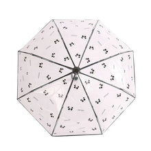 Load image into Gallery viewer, Transparent Panda Automatic Umbrella
