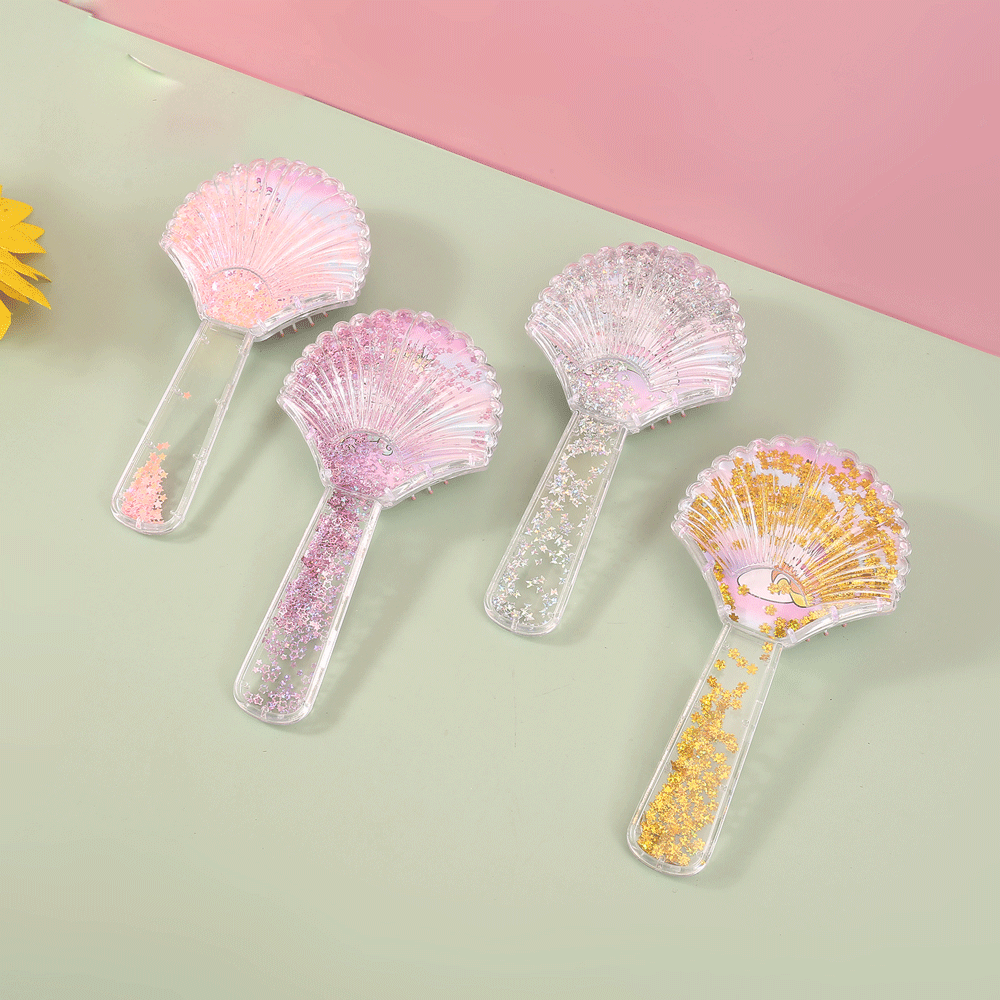 Glitter Shell Hair Brush