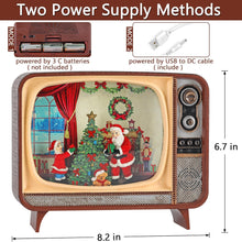Load image into Gallery viewer, Christmas Santa TV (Light &amp; Music)
