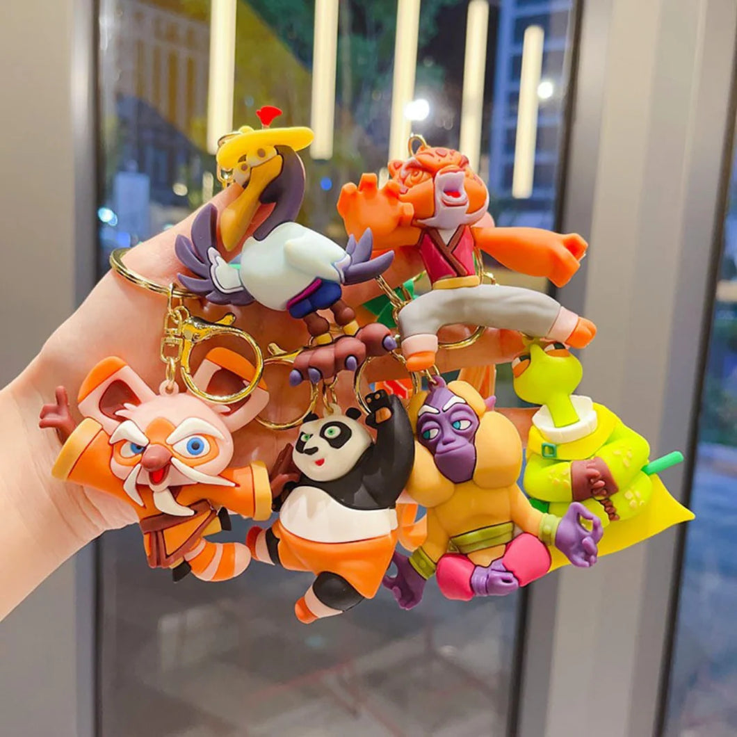 Kung Fu Panda Silicone Keychain