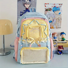 Load image into Gallery viewer, Criss Cross Pastel Korean Backpack
