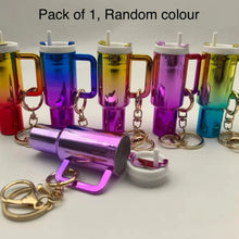 Load image into Gallery viewer, Holographic Tumbler Miniature Keychain
