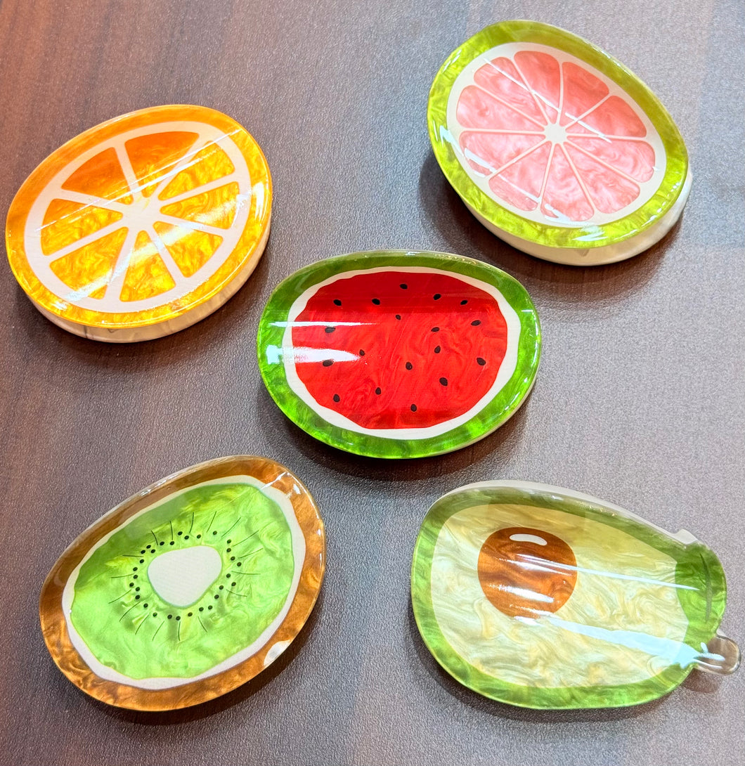 Round Fruit Claw Clip