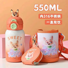 Load image into Gallery viewer, Zootopia Premium Insulated Bottel with Cover 550ml

