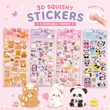 Load image into Gallery viewer, Cute Animal 3D Squishy Bum Stickers
