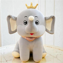 Load image into Gallery viewer, Crown Elephant Plushie 55cms
