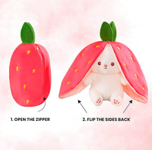 Load image into Gallery viewer, Strawberry Bunny Plushie (30cm)
