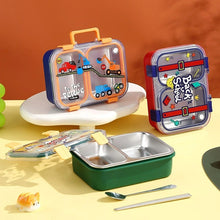 Load image into Gallery viewer, Back to School Insulated SS Dual Compartment Lunch Box
