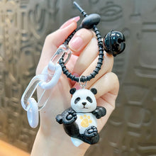 Load image into Gallery viewer, Kawaii Action Panda Keychain / Bag Charm
