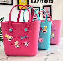 Load image into Gallery viewer, Barbie Croc Bucket Beach Bag
