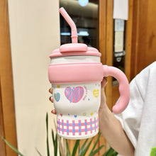 Load image into Gallery viewer, Pastel Trendy Small Insulated Tumbler 680ml
