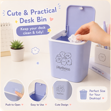 Load image into Gallery viewer, Fancy Push Open Desk Bin
