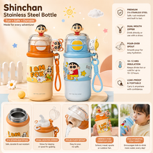Load image into Gallery viewer, Shinchan 3D Dual Sipper Insulated Bottel SS 316 700ml

