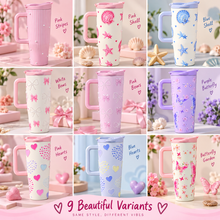 Load image into Gallery viewer, Sitarayuri 3D Pearl Beach Edition Insulated Tumbler 1000ml
