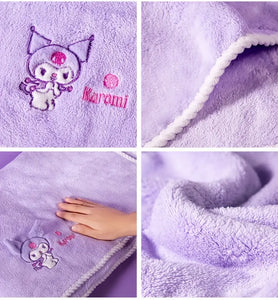 Purple Kuromi Kids Microfibre Body Towel