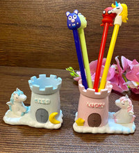 Load image into Gallery viewer, Unicorn Castle Pen Stand
