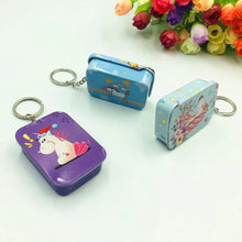 Load image into Gallery viewer, Unicorn Square Tin Keychain
