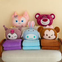 Load image into Gallery viewer, Kawaii Plush Pillow with Micro Fiber Blanket
