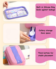 Load image into Gallery viewer, Cartoon Animal Insulated 3 Compartment SS 316 Lunch Box
