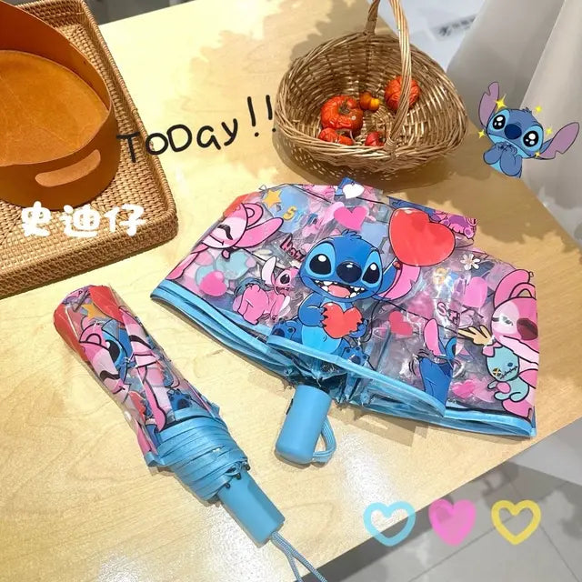 Stitch & Angel Transparent Umbrella