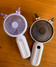 Load image into Gallery viewer, Kuromi Handheld Chargeable Fans
