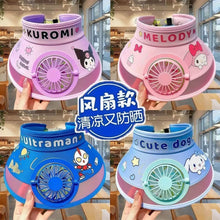 Load image into Gallery viewer, Sanrio Kids Rechargeable Hat Fan
