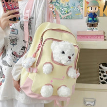 Load image into Gallery viewer, Big Teddy Plush Korean Backpack
