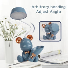 Load image into Gallery viewer, Stylish Teddy Desk Lamp + Pen Stand
