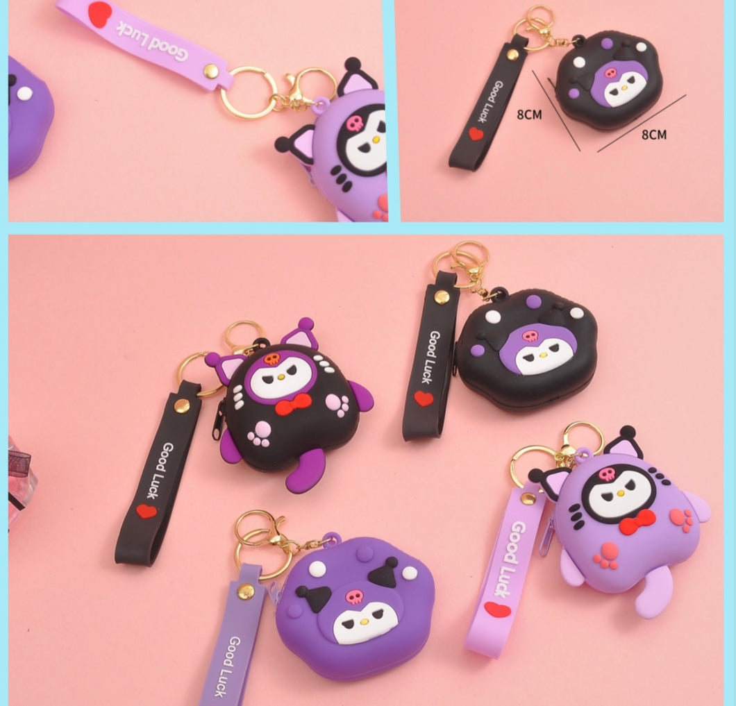 Kuromi Silicone Coin Pouch