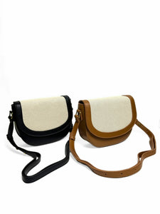 Faux Leather D Fashion Sling Bag