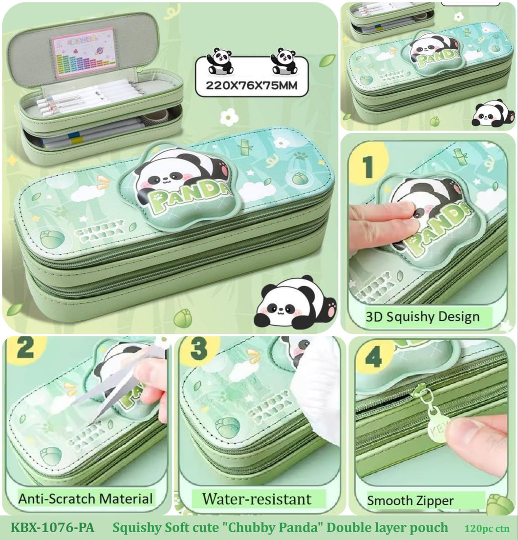 Panda  Double Decker Pencil Box