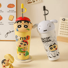 Load image into Gallery viewer, Shinchan 3D Insulated Premium Sipper Glass
