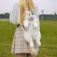 Load image into Gallery viewer, Real Look Cat Furry Backpack
