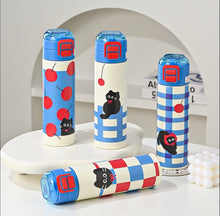 Load image into Gallery viewer, Cherry Cat Insulated Bottles
